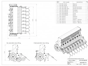 WG 1022 - Mounted mechanical seed drill 3D Model
