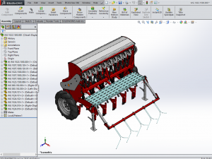 WG 1022 - Mounted mechanical seed drill Modelo 3D