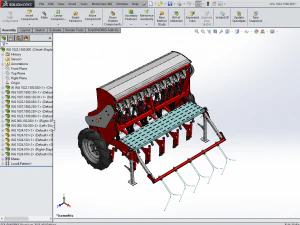WG 1022 - Mounted mechanical seed drill 3D Model