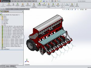 WG 1022 - Mounted mechanical seed drill Modelo 3D