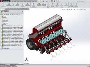 WG 1022 - Mounted mechanical seed drill 3D Model