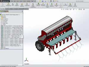 WG 1022 - Mounted mechanical seed drill 3D Model