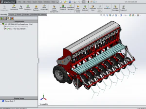 WG 1022 - Mounted mechanical seed drill 3D Model