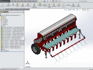 WG 1022 - Mounted mechanical seed drill 3D Model