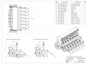 WG 1021 - Variator seed drill Modelo 3D