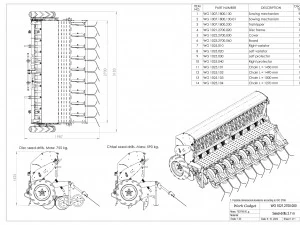 WG 1021 - Variator seed drill 3D Model