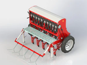 WG 1023 - Mounted mechanical seed drill 3D Model