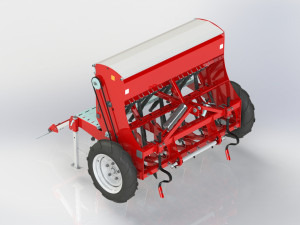 WG 1023 - Mounted mechanical seed drill Modelo 3D