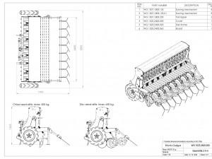 WG 1023 - Mounted mechanical seed drill Modelo 3D
