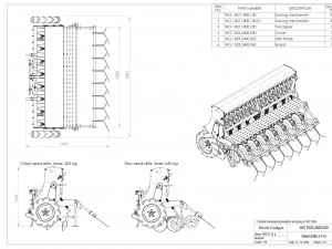 WG 1023 - Mounted mechanical seed drill 3D Model