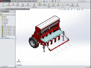 WG 1023 - Mounted mechanical seed drill 3D Model