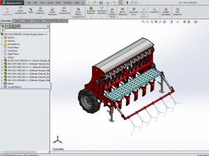 WG 1023 - Mounted mechanical seed drill 3D Model