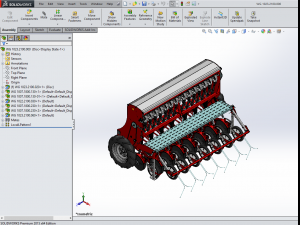 WG 1023 - Mounted mechanical seed drill Modelo 3D