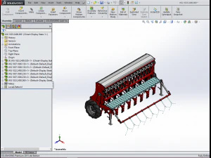 WG 1023 - Mounted mechanical seed drill 3D Model