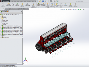 WG 1023 - Mounted mechanical seed drill Modelo 3D