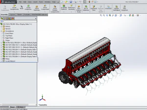 WG 1023 - Mounted mechanical seed drill 3D Model