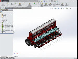 WG 1023 - Mounted mechanical seed drill 3D Model