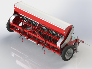 WG 1024 - Mounted mechanical seed drill 3D Model