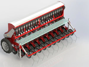 WG 1024 - Mounted mechanical seed drill 3D Model