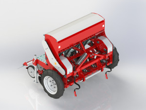 WG 1024 - Mounted mechanical seed drill 3D Model