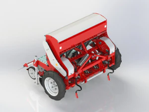 WG 1024 - Mounted mechanical seed drill 3D Model