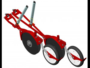 WG 1024 - Mounted mechanical seed drill 3D Model