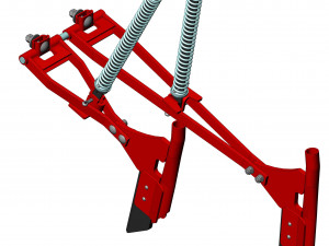 WG 1024 - Mounted mechanical seed drill 3D Model