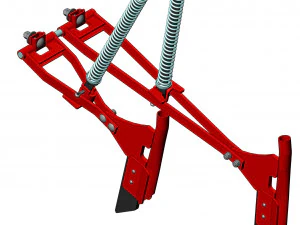 WG 1024 - Mounted mechanical seed drill 3D Model