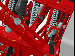WG 1024 - Mounted mechanical seed drill 3D Model