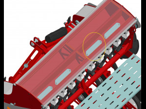WG 1024 - Mounted mechanical seed drill 3D Model