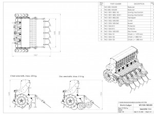 WG 1024 - Mounted mechanical seed drill 3D Model