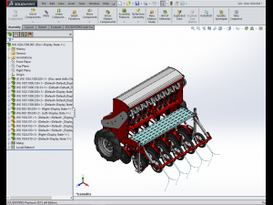 WG 1024 - Mounted mechanical seed drill 3D Model