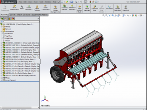 WG 1024 - Mounted mechanical seed drill 3D Model