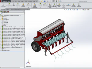 WG 1024 - Mounted mechanical seed drill 3D Model