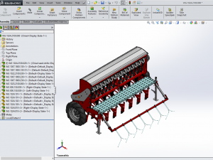 WG 1024 - Mounted mechanical seed drill 3D Model