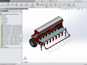 WG 1024 - Mounted mechanical seed drill 3D Model