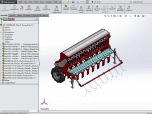 WG 1024 - Mounted mechanical seed drill 3D Model