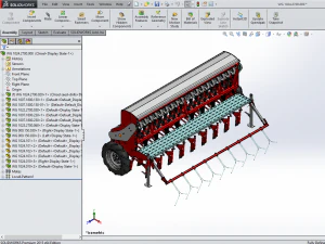 WG 1024 - Mounted mechanical seed drill 3D Model