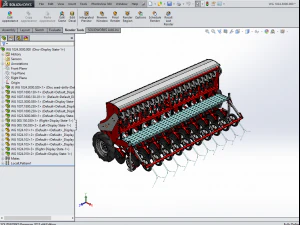WG 1024 - Mounted mechanical seed drill 3D Model