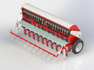 WG 1025 - Variator seed drill Modelo 3D