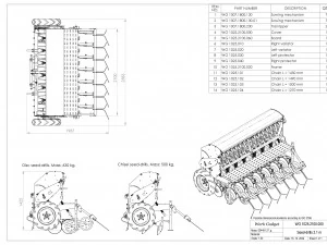 WG 1025 - Variator seed drill 3D Model