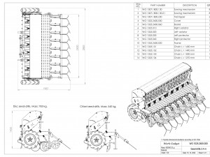 WG 1025 - Variator seed drill Modelo 3D