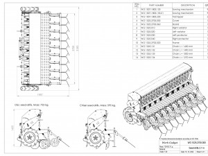 WG 1025 - Variator seed drill Modelo 3D