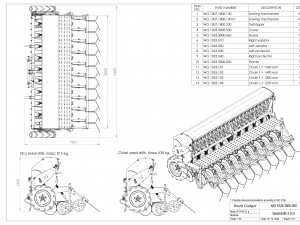 WG 1025 - Variator seed drill Modelo 3D