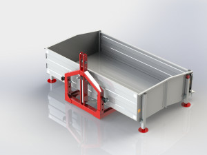WG 0023 - Transport Box for tractor 3D Model