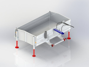 WG 0023 - Transport Box for tractor 3D Модель