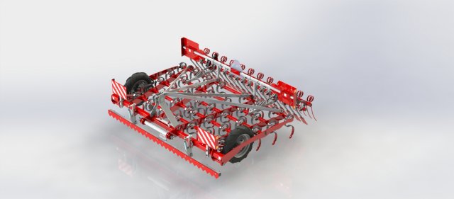 WG 0020 - Tine harrow 300 cm 3D 모델 .c4d .max .obj .3ds .fbx .stl .blend 