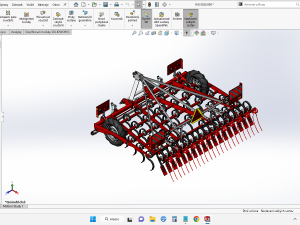 WG 0020 - Tine harrow 300 cm 3D 모델
