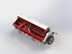 WG 1007 - Mounted mechanical seed drill 3D Model
