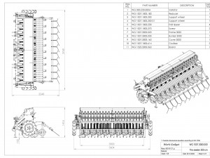 WG 1007 - Mounted mechanical seed drill 3Dモデル